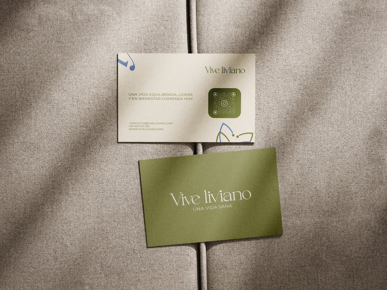 Identidad de marca Vive Liviano